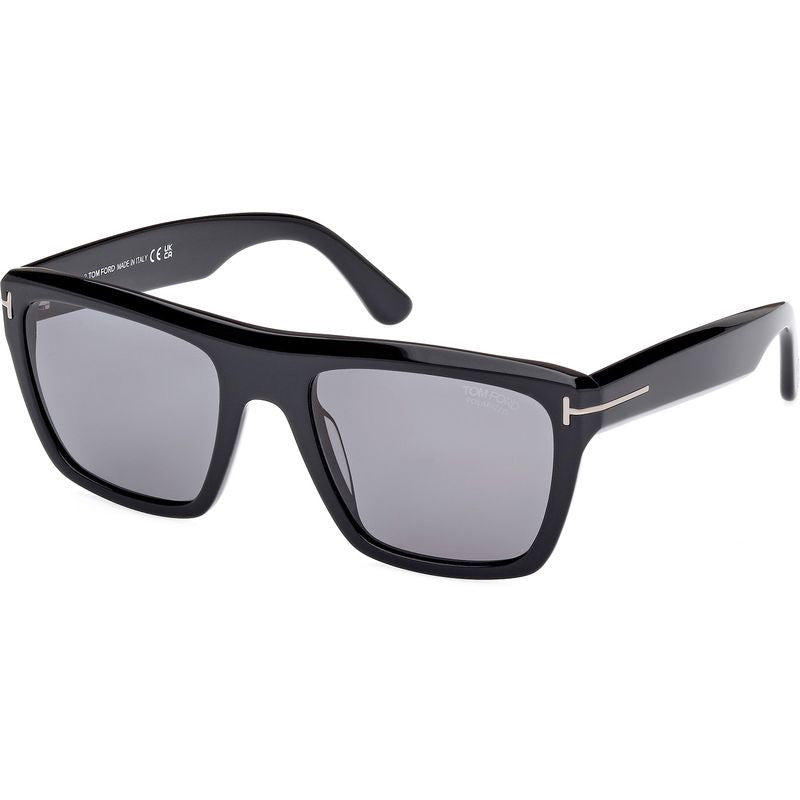 Alberto FT1077N, Shiny Black/Smoke Polarised Lenses