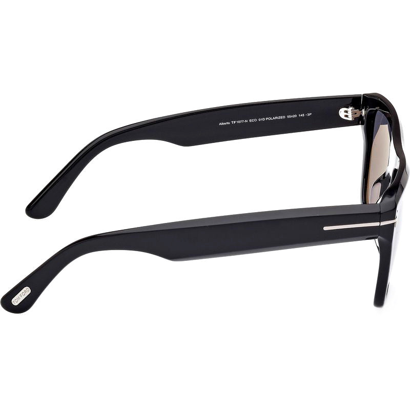 Alberto FT1077N, Shiny Black/Smoke Polarised Lenses