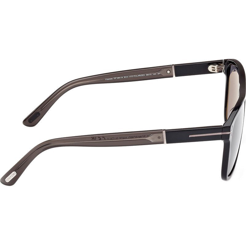 Frances FT1080N, Shiny Black/Smoke Polarised Lenses
