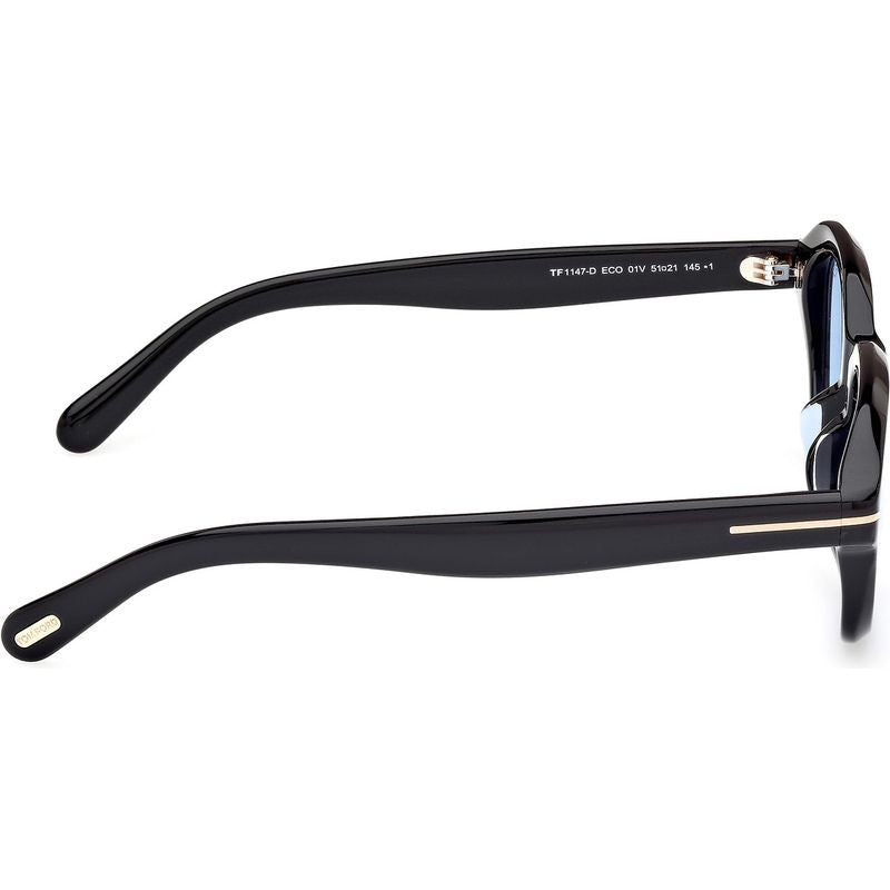 FT1147-D, Shiny Black/Blue Lenses