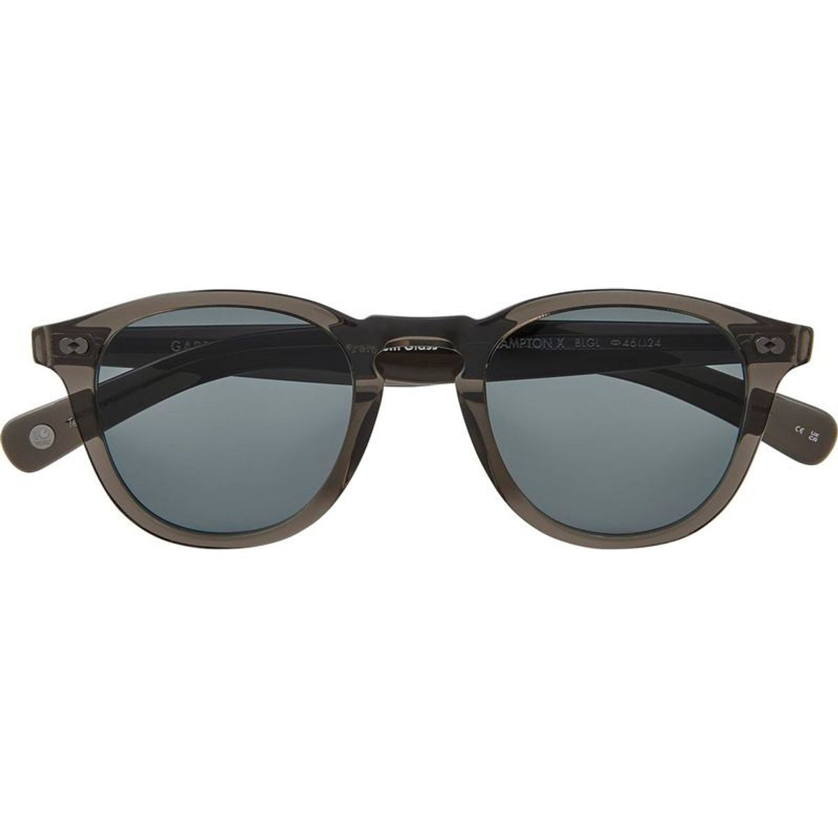 Hampton X, Black Glass/Pure Blue Smoke Glass Lenses