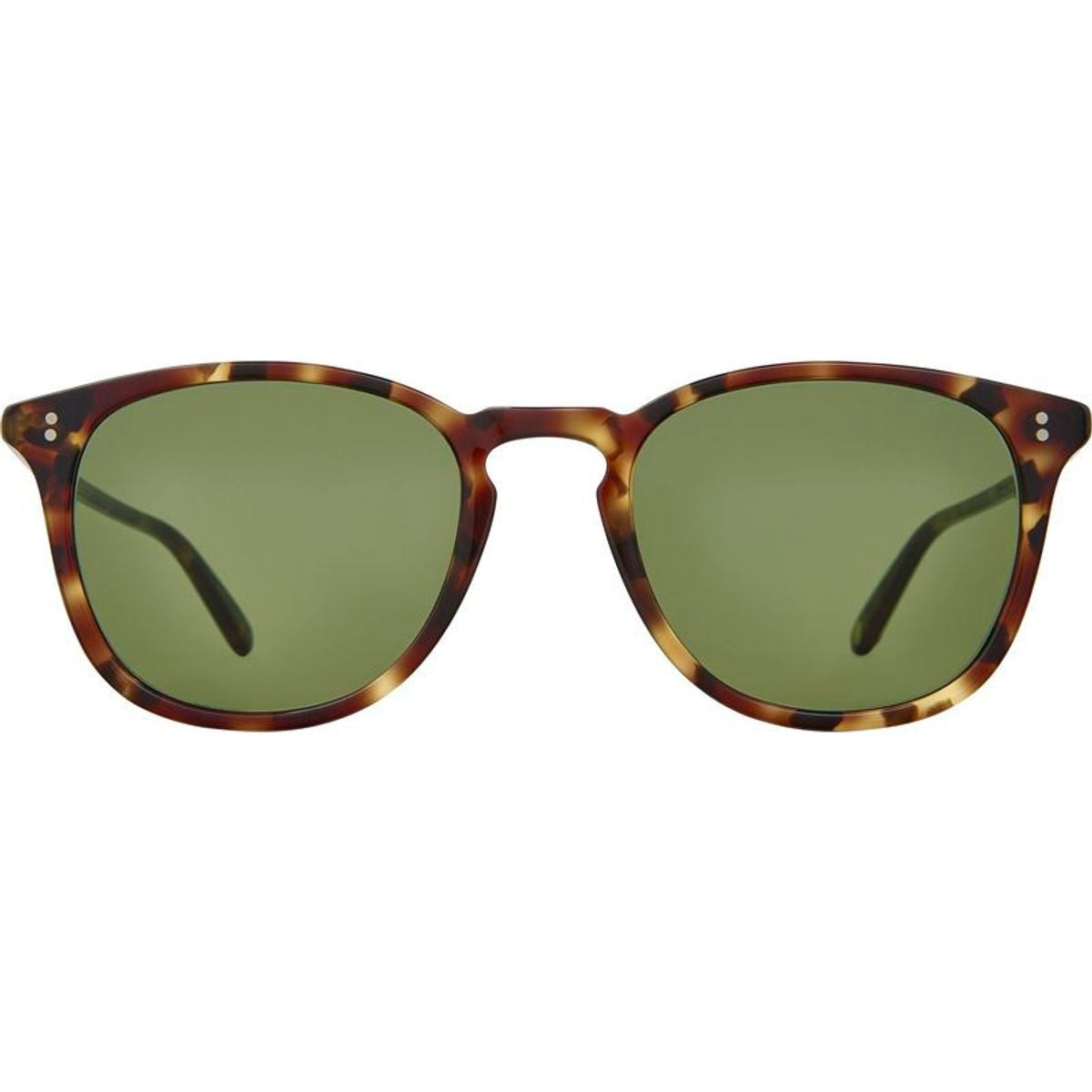 Kinney, Bourbon Tortoise/Semi-Flat Pure Green Glass Lenses 51 Eye Size