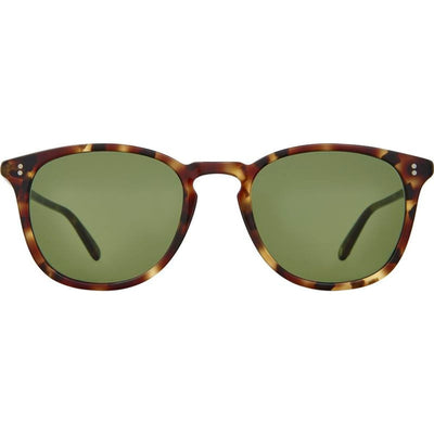 Kinney, Bourbon Tortoise/Semi-Flat Pure Green Glass Lenses 51 Eye Size