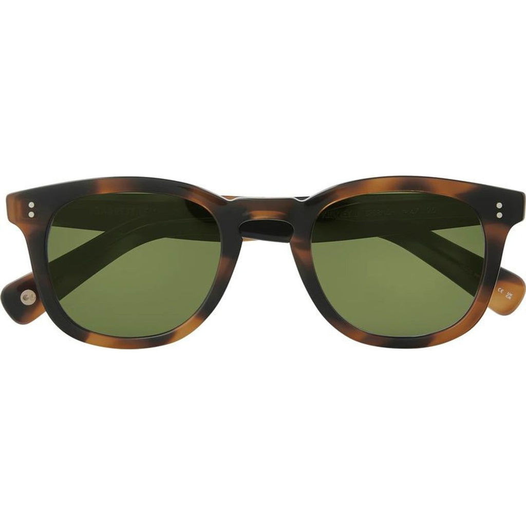 Kinney II, Spotted Brown Shell/Semi-Flat Pure Green Polarised Glass Lenses