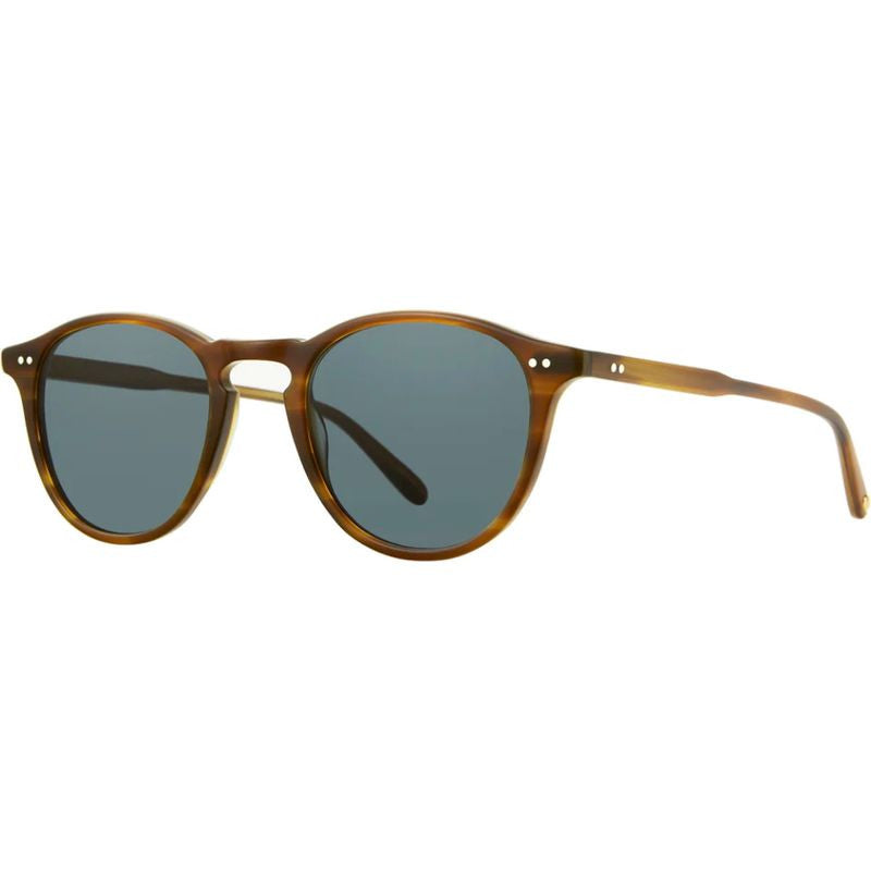 Hampton, Matte Saddle Tortoise/Semi-Flat Blue Smoke Glass Lenses