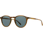 Hampton, Matte Saddle Tortoise/Semi-Flat Blue Smoke Glass Lenses