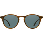 Hampton, Matte Saddle Tortoise/Semi-Flat Blue Smoke Glass Lenses