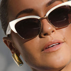 Gigi, Cotton/Grey Gradient Polarised Lenses