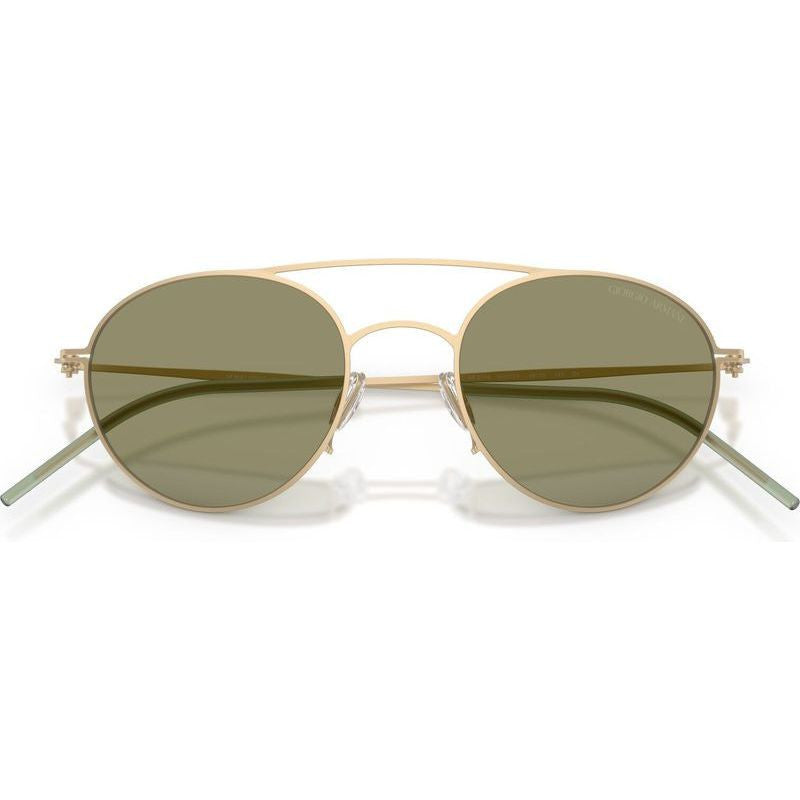 AR6169, Matte Pale Gold/Green Lenses