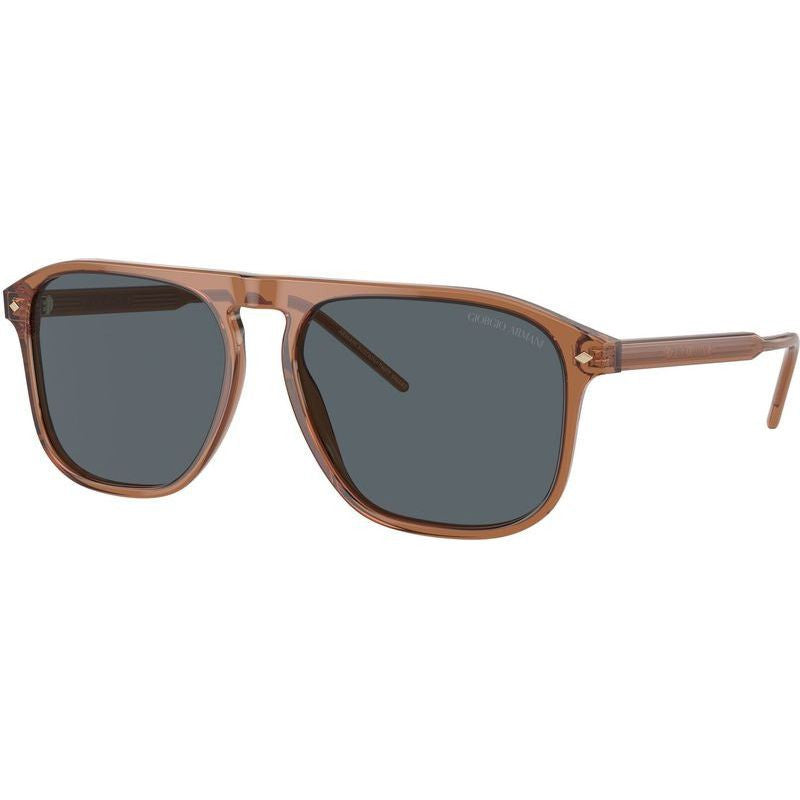 AR8212, Transparent Brown/Blue Glass Lenses