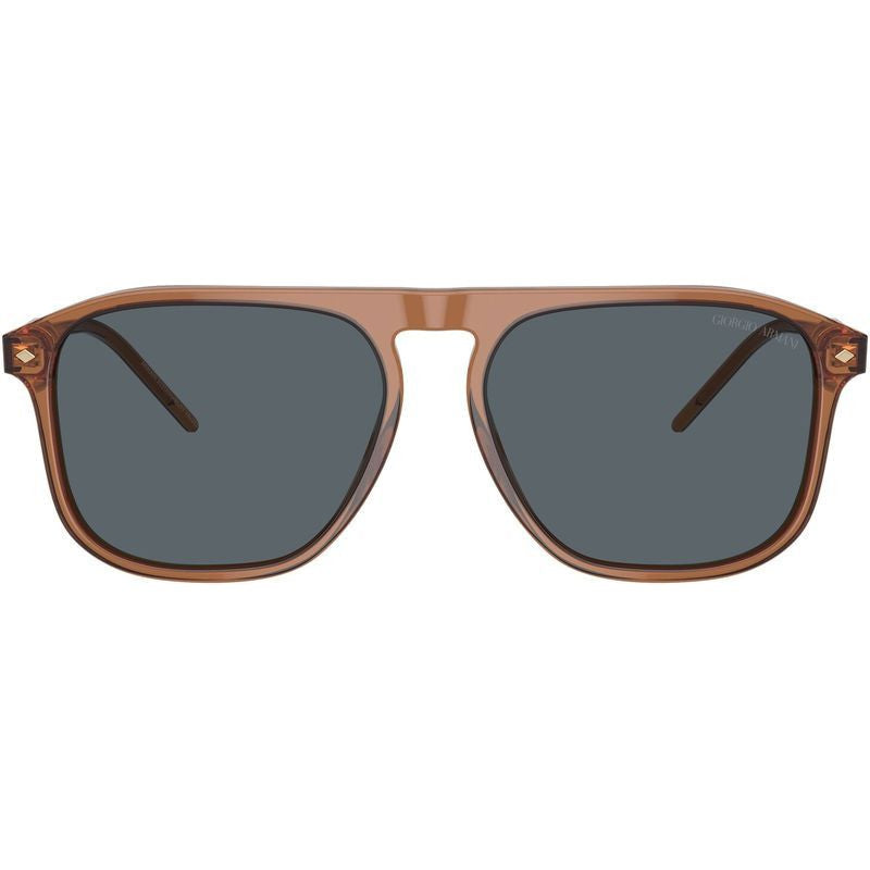 AR8212, Transparent Brown/Blue Glass Lenses