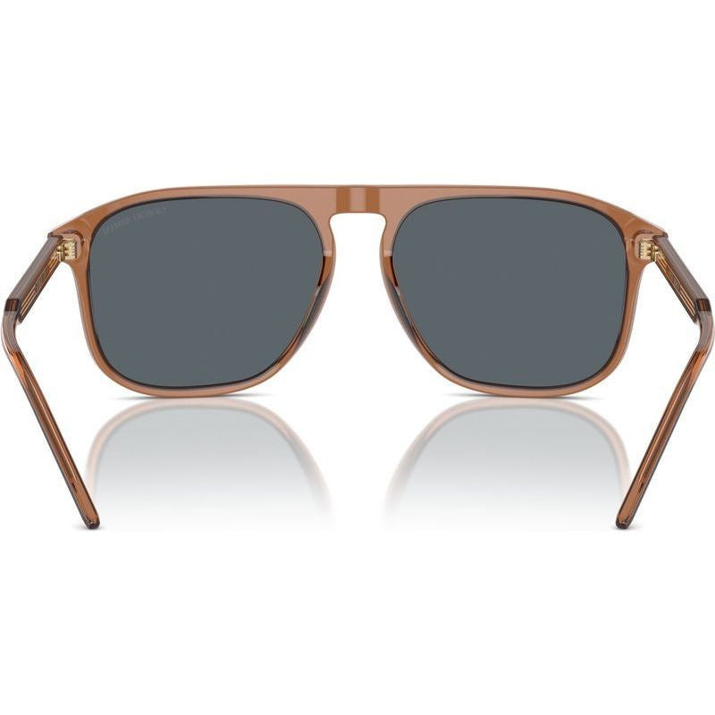 AR8212, Transparent Brown/Blue Glass Lenses