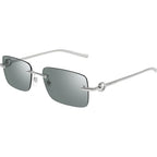 GG1703S, Silver/Green Lenses