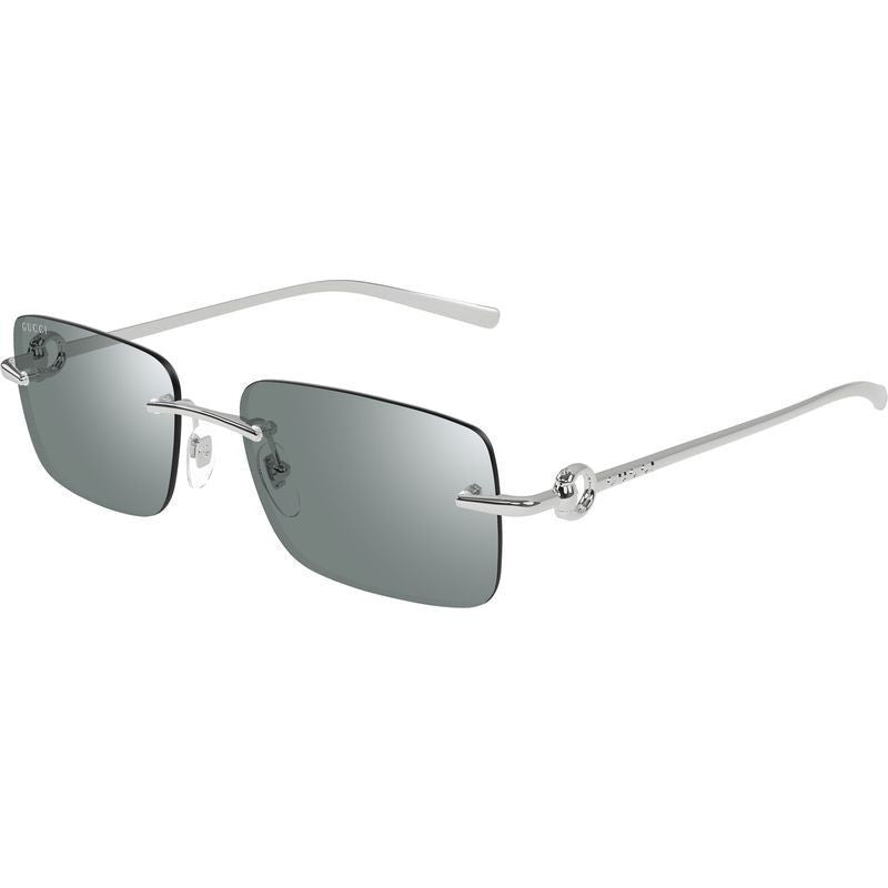 GG1703S, Silver/Green Lenses
