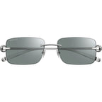 GG1703S, Silver/Green Lenses