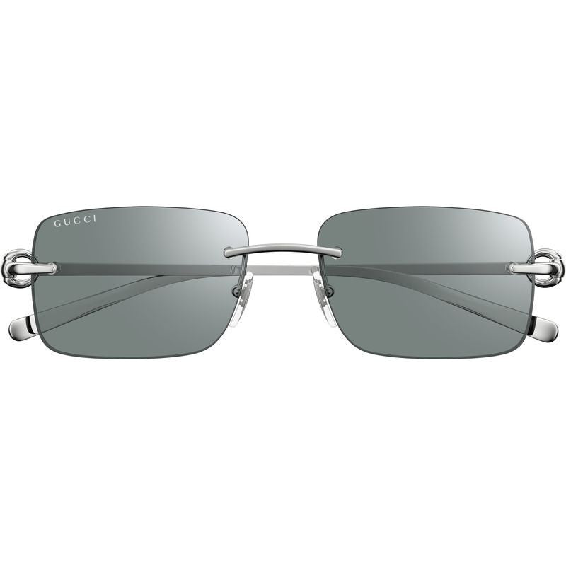 GG1703S, Silver/Green Lenses