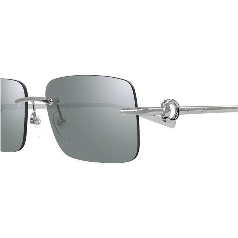 GG1703S, Silver/Green Lenses