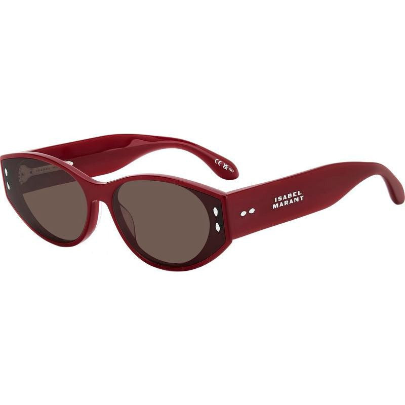 IM 0185/G/S, Burgundy/Brown Lenses