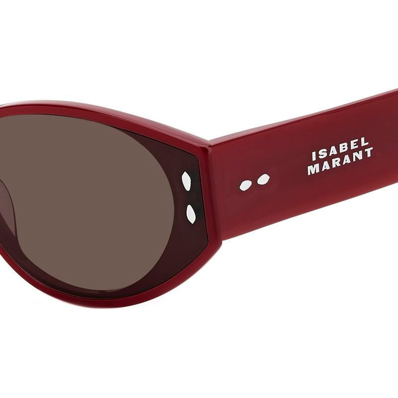 IM 0185/G/S, Burgundy/Brown Lenses