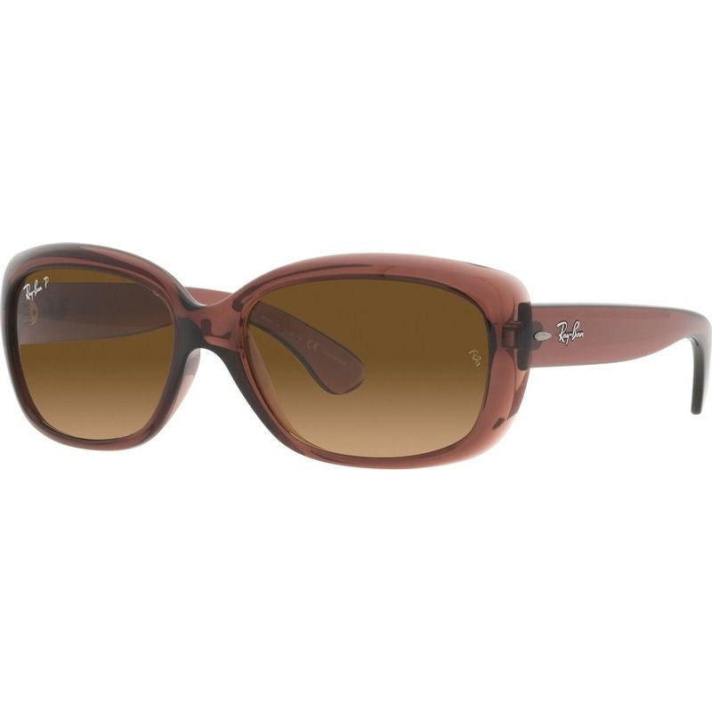 Jackie Ohh RB4101, Transparent Dark Brown/Brown Gradient Polarised Glass Lenses