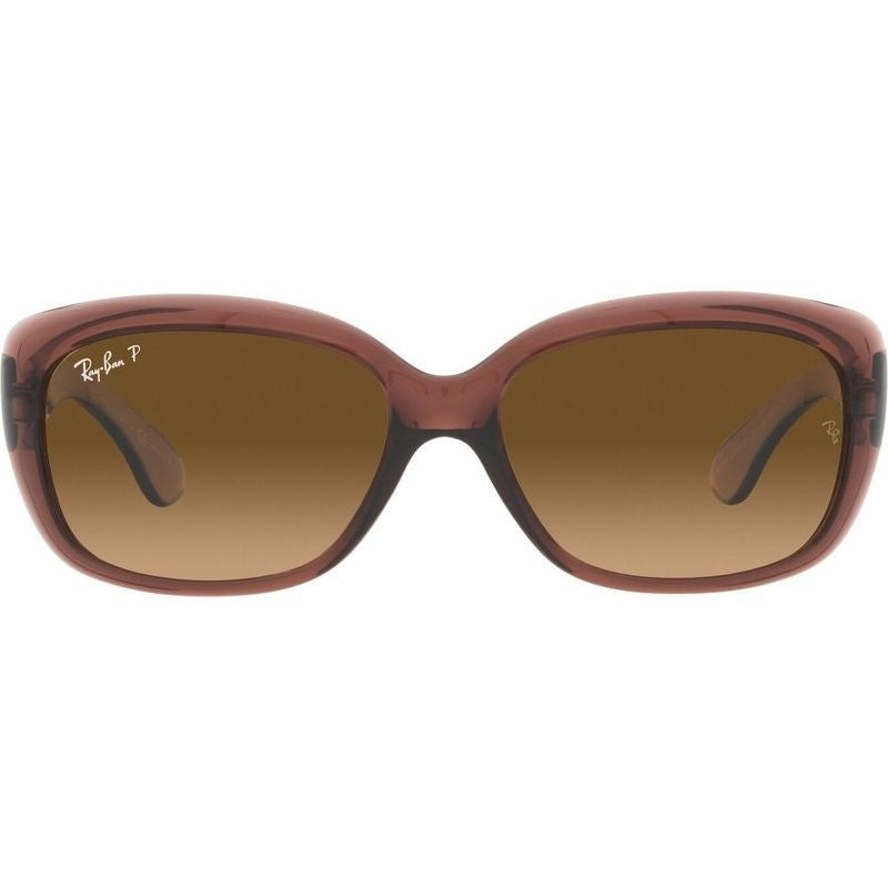 Jackie Ohh RB4101, Transparent Dark Brown/Brown Gradient Polarised Glass Lenses