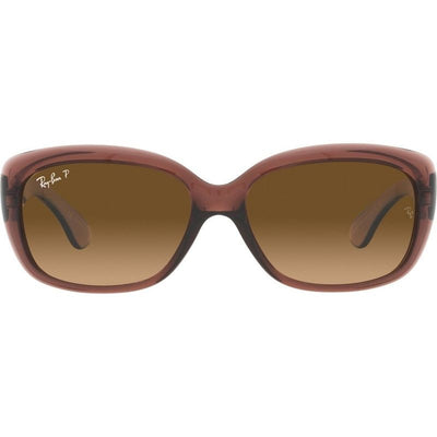 Jackie Ohh RB4101, Transparent Dark Brown/Brown Gradient Polarised Glass Lenses