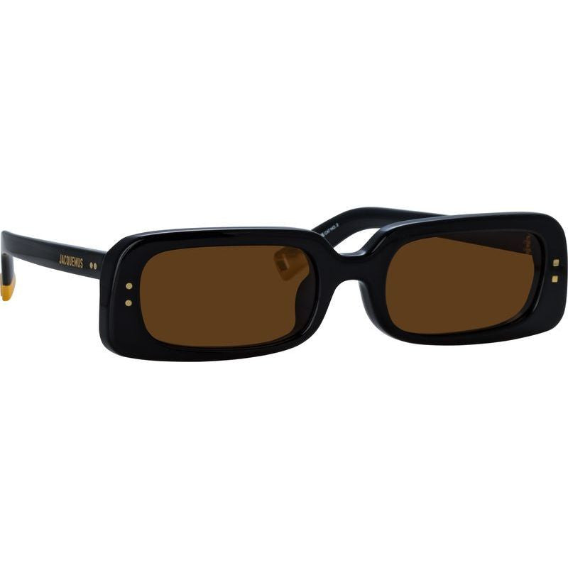 Azzurro, Black and Yellow Gold/Brown Lenses