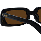 Azzurro, Black and Yellow Gold/Brown Lenses