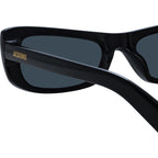 Capri, Black and Yellow Gold/Grey Lenses