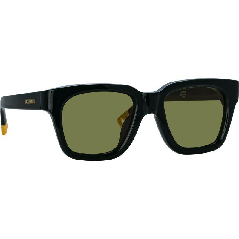 Carino, Black and Silver/Khaki Lenses