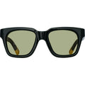 Carino, Black and Silver/Khaki Lenses