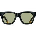 Carino, Black and Silver/Khaki Lenses