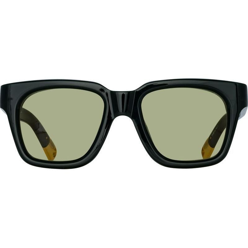 Carino, Black and Silver/Khaki Lenses