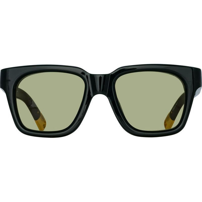 Carino, Black and Silver/Khaki Lenses