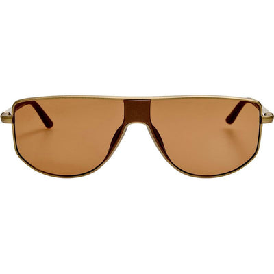 Corsa, Matte Light Gold and Matte Metallic Brown/Brown Lenses