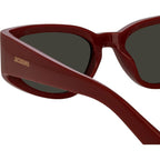 Gala, Burgundy and Yellow Gold/Grey Lenses