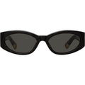 Ovalo, Black and Yellow Gold/Grey Lenses