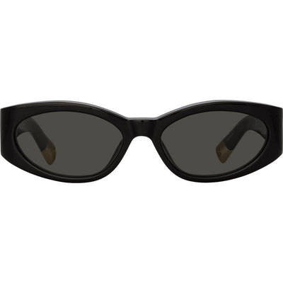 Ovalo, Black and Yellow Gold/Grey Lenses