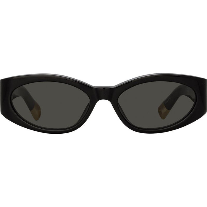 Ovalo, Black and Yellow Gold/Grey Lenses