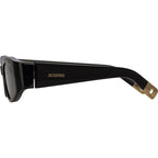 Ovalo, Black and Yellow Gold/Grey Lenses