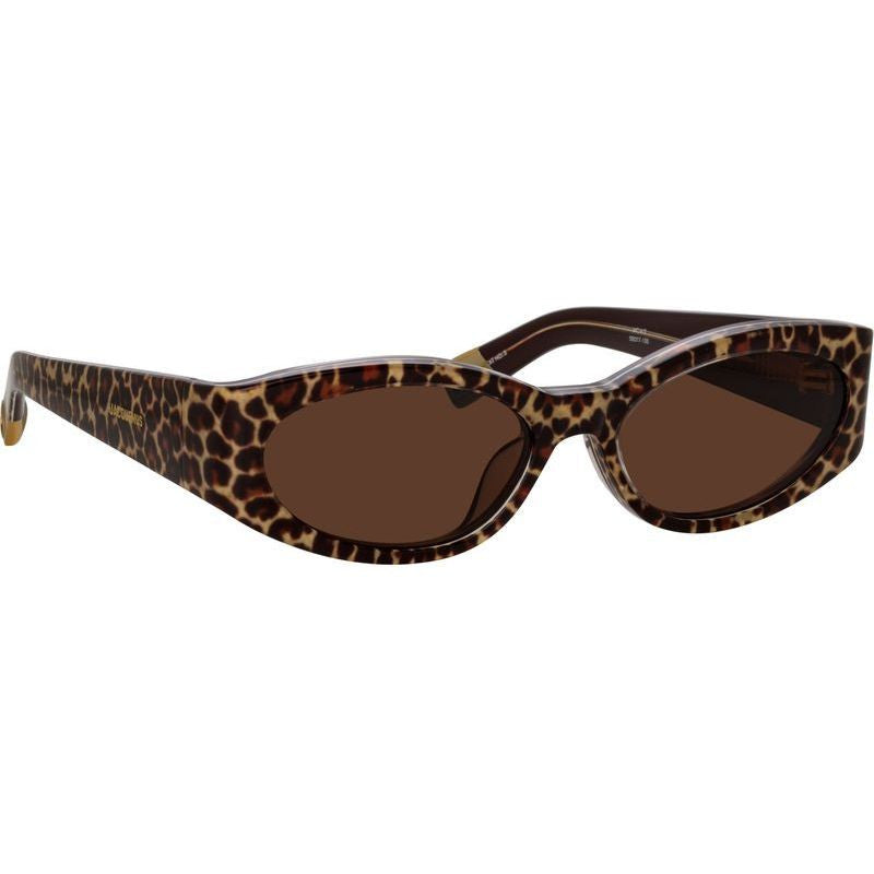 Ovalo, Leopard and Yellow Gold/Brown Lenses