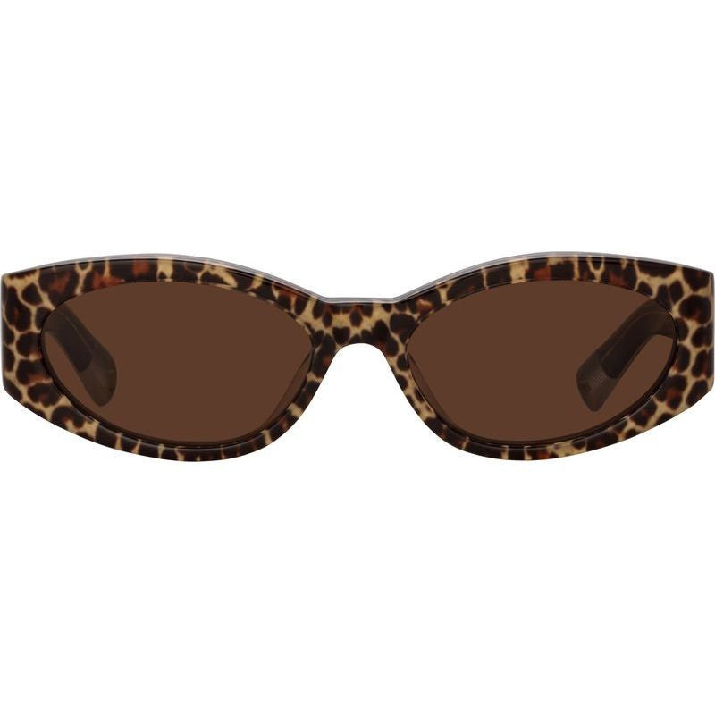 Ovalo, Leopard and Yellow Gold/Brown Lenses
