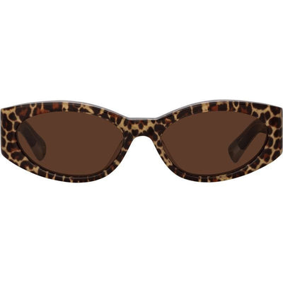 Ovalo, Leopard and Yellow Gold/Brown Lenses