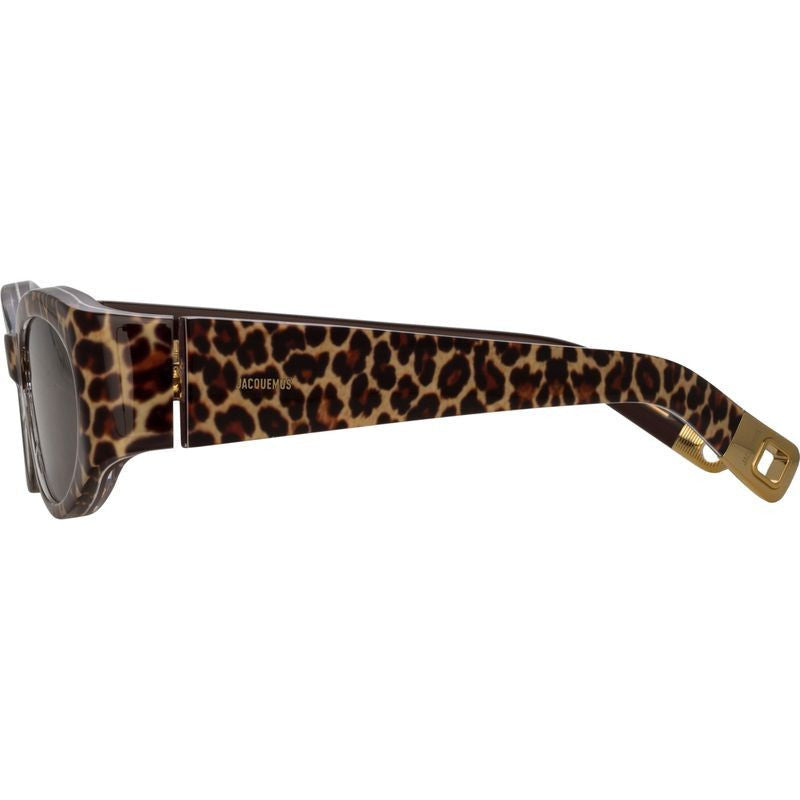 Ovalo, Leopard and Yellow Gold/Brown Lenses
