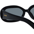 Rond, Black and Yellow Gold/Grey Lenses