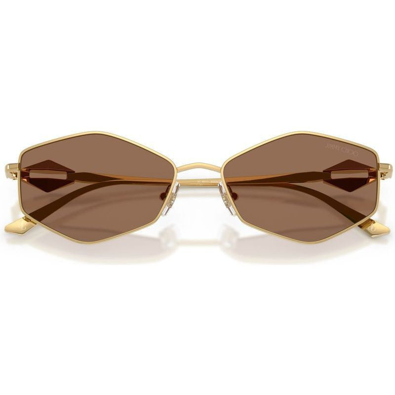 JC4017, Gold/Dark Brown Lenses