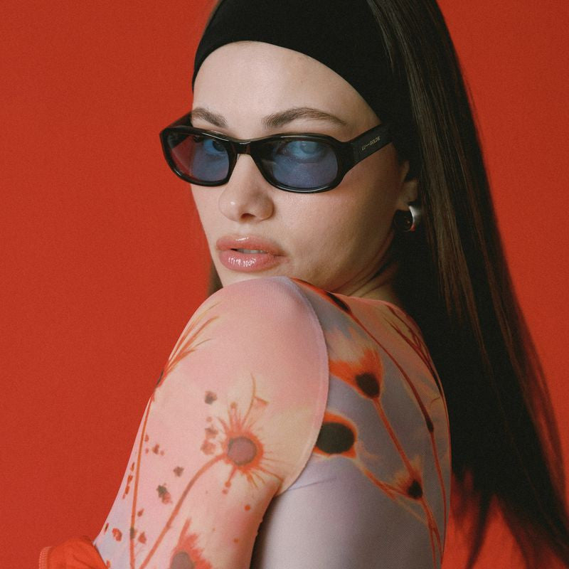 Jordyn, Ash/Blue Lenses