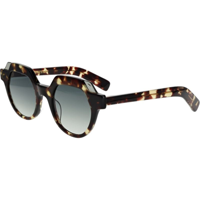 Leblanc, Dark Brown Tortoiseshell/Light Grey and Green Gradient Lenses