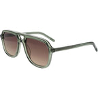 Zerbino, Transparent Green/Brown Gradient Lenses