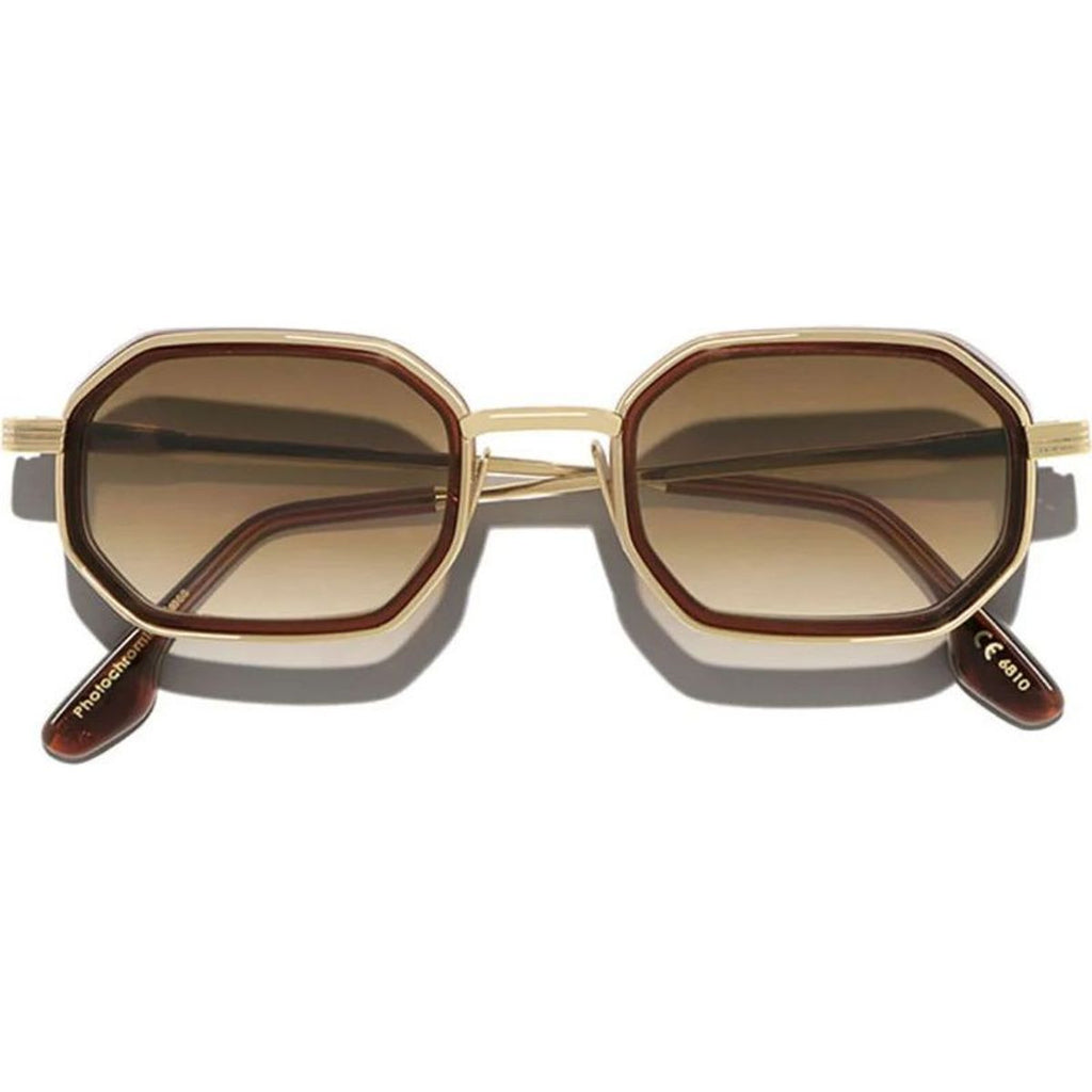 Axum Explorer, Gold and Brown/Sunbrown Gradient Photochromic Glass Lenses